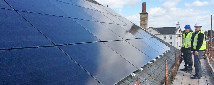 Solar Panels atop Scottish Maritime Museum